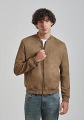 Giubbotto bomber effetto camoscio|Colore:Beige