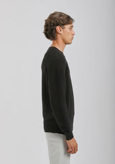 Maglia girocollo tinta unita|Colore:Nero