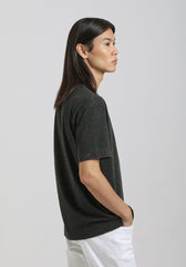 T-shirt effetto marmorizzato|Colore:Nero