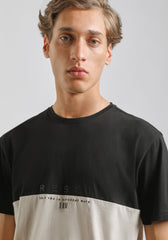 T-shirt colorblock|Colore:Sabbia