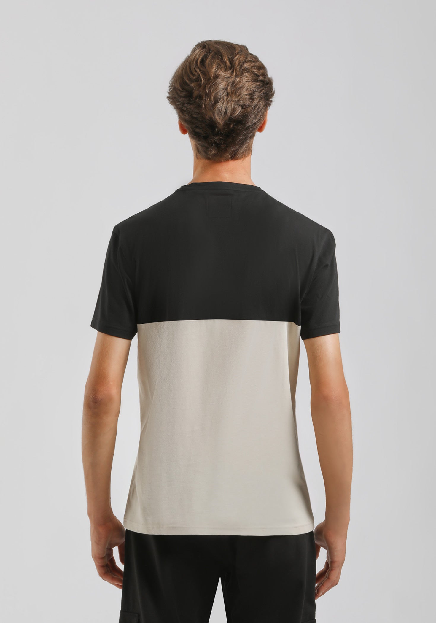 T-shirt colorblock|Colore:Sabbia