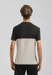 T-shirt colorblock|Colore:Sabbia