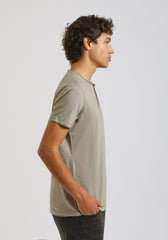 T-shirt collo serafino|Colore:Grigio medio