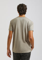 T-shirt collo serafino|Colore:Grigio medio