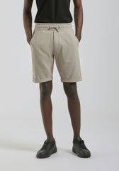 Bermuda in felpa misto cotone|Colore:Sabbia