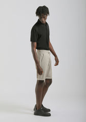 Bermuda in felpa misto cotone|Colore:Sabbia