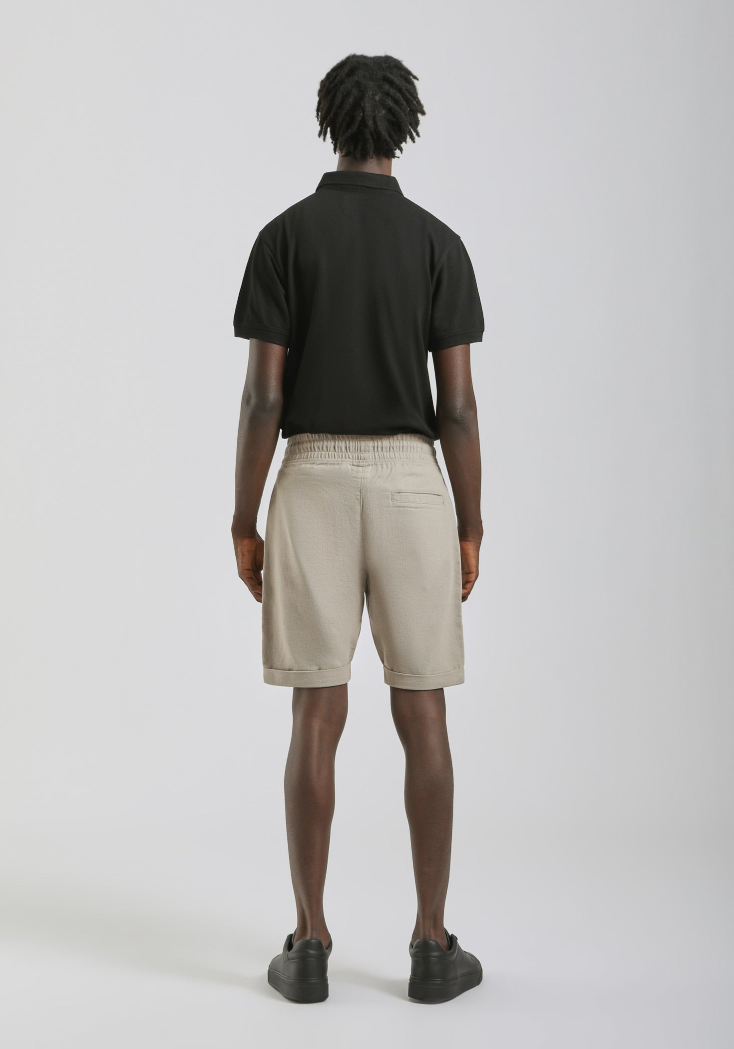 Bermuda in felpa misto cotone|Colore:Sabbia