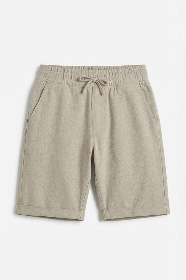 Bermuda in felpa misto cotone|Colore:Sabbia