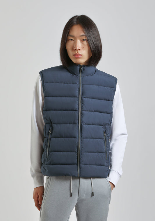 Smanicato imbottito in tessuto tecnico|Colore:Indaco