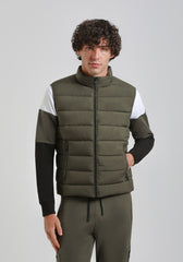 Smanicato imbottito in tessuto tecnico|Colore:Militare