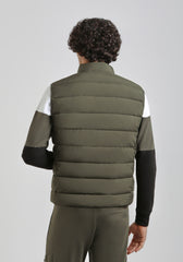 Smanicato imbottito in tessuto tecnico|Colore:Militare