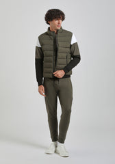 Smanicato imbottito in tessuto tecnico|Colore:Militare