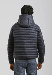 Giubbotto imbottito con cappuccio|Colore:Blue