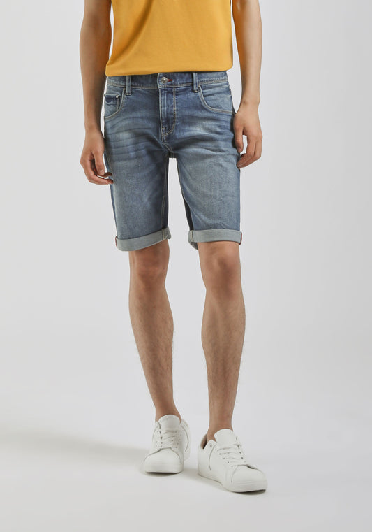 Bermuda di jeans slim fit|Colore:Jeans