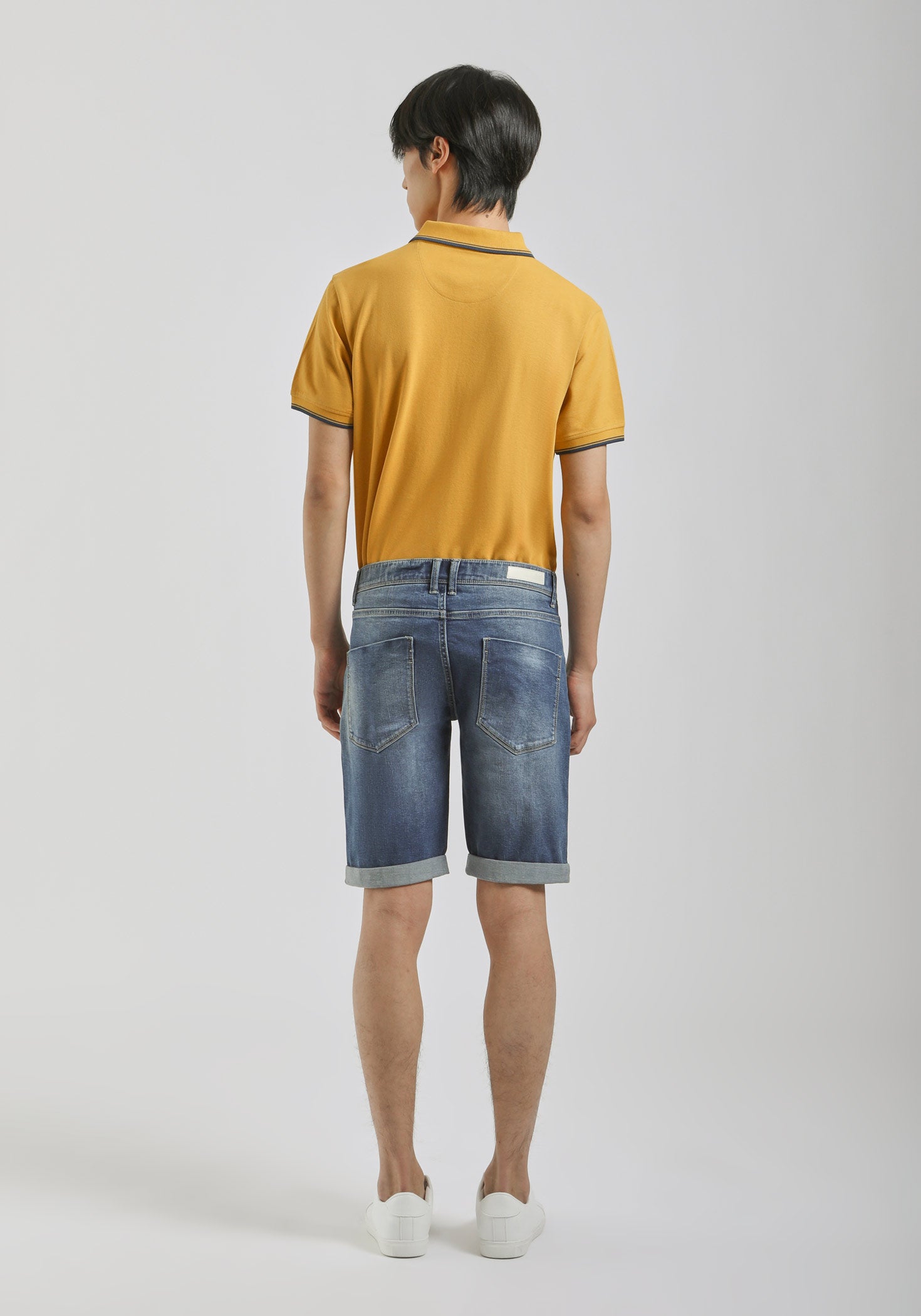 Bermuda di jeans slim fit|Colore:Jeans