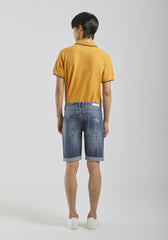 Bermuda di jeans slim fit|Colore:Jeans