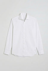 Camicia manica lunga tinta unita|Colore:Bianco
