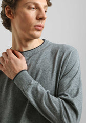 Maglia girocollo doppio collo|Colore:Navy tw