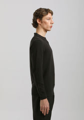 Polo manica lunga|Colore:Nero