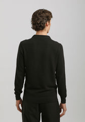 Polo manica lunga|Colore:Nero