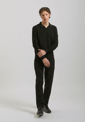 Polo manica lunga|Colore:Nero