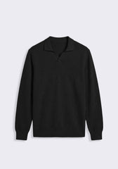 Polo manica lunga|Colore:Nero