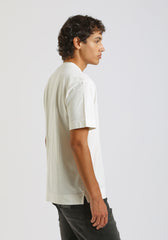 T-shirt effetto lavato con taschino|Colore:Off white