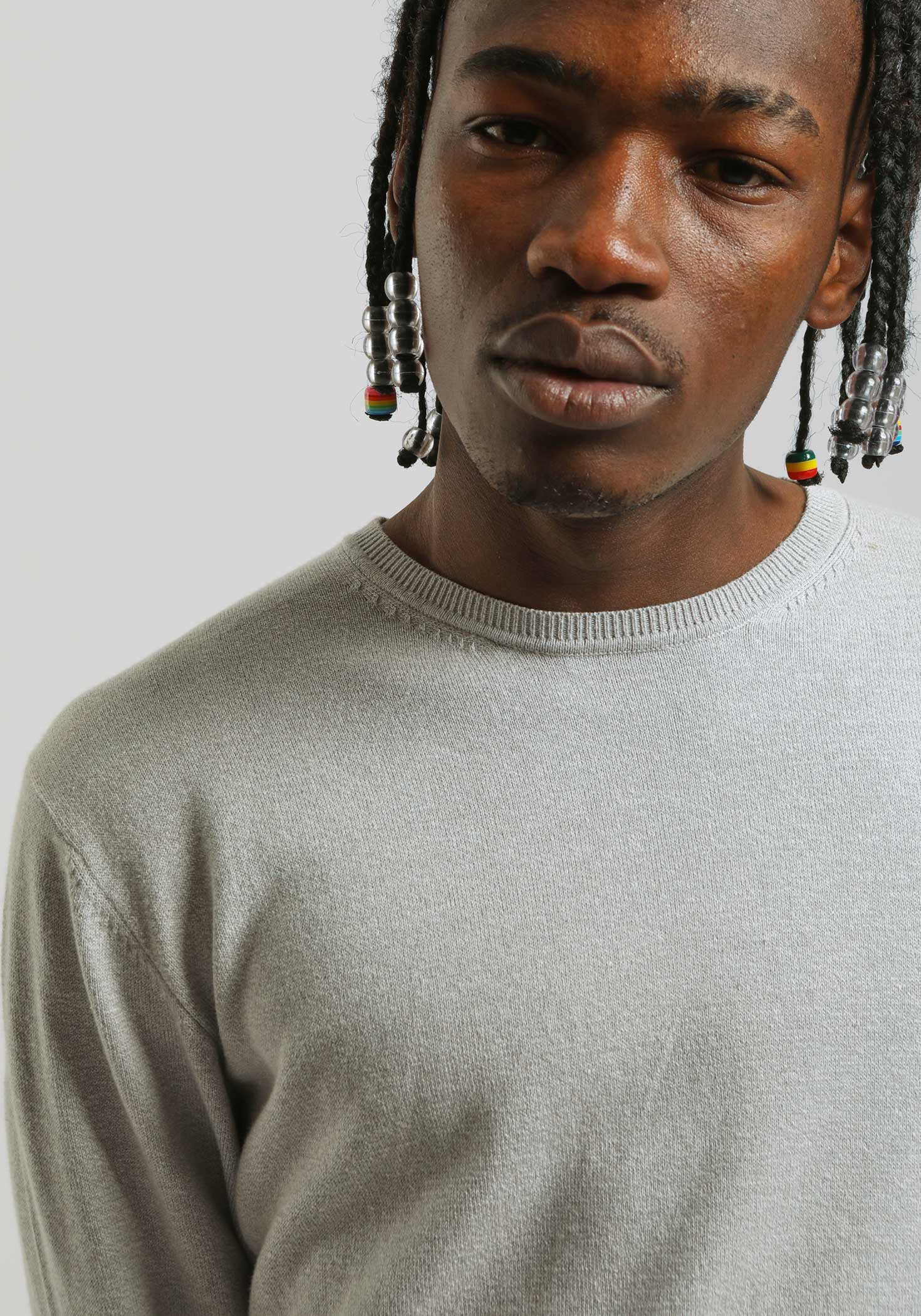 Maglia girocollo tinta unita|Colore:Ghiaccio tw