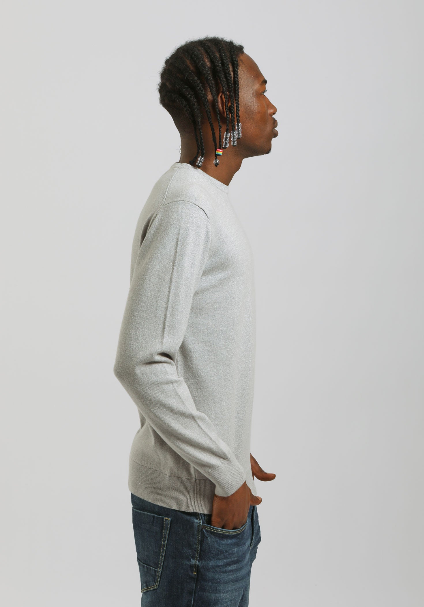 Maglia girocollo tinta unita|Colore:Ghiaccio tw