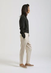 Pantaloni misto lino|Colore:Beige chiaro