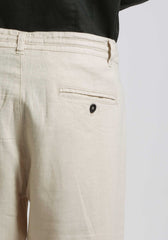 Pantaloni misto lino|Colore:Beige chiaro