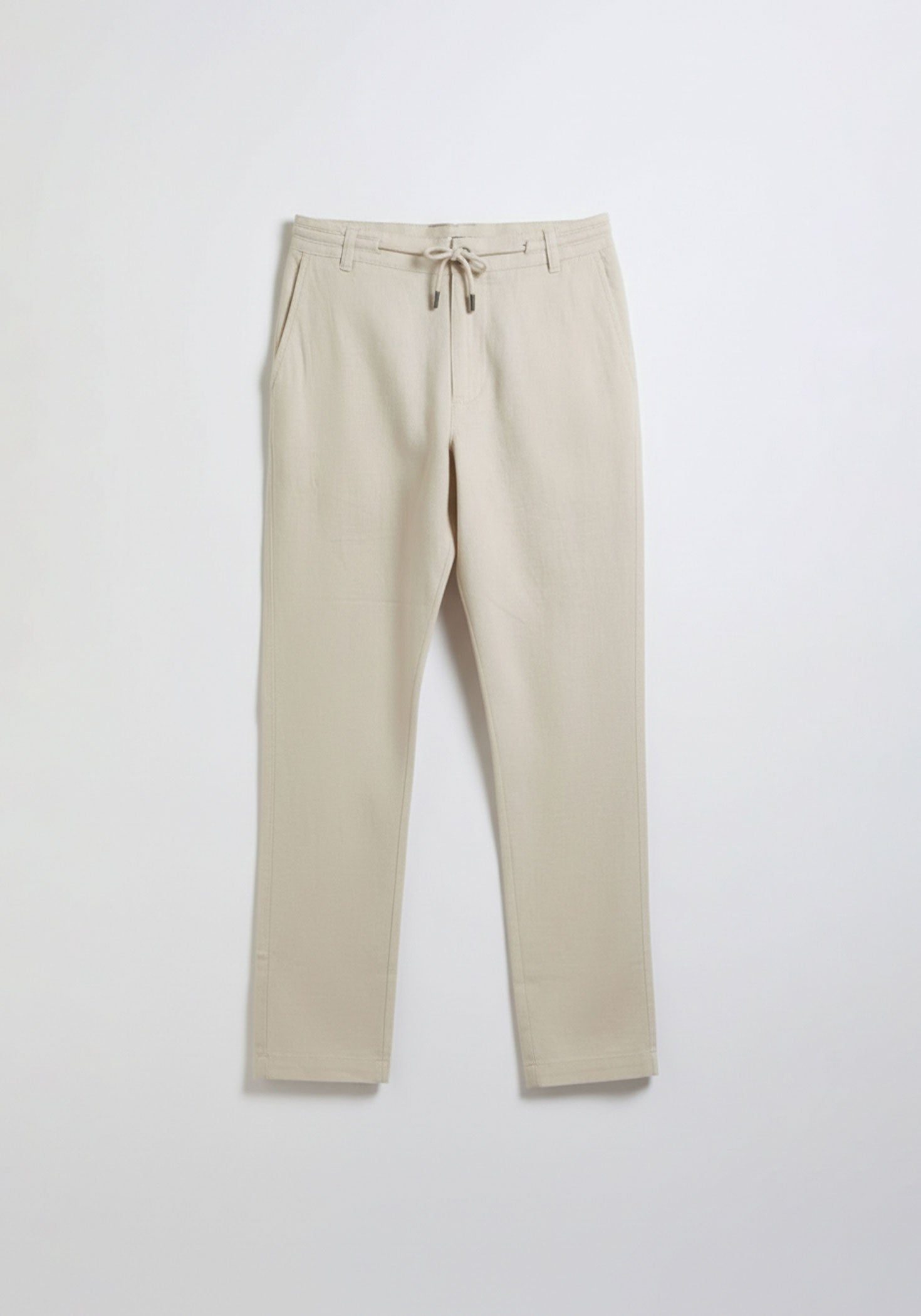 Pantaloni misto lino|Colore:Beige chiaro