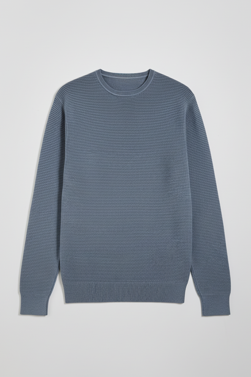 Maglia girocollo 100% cotone|Colore:Denim