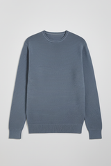 Maglia girocollo 100% cotone|Colore:Denim