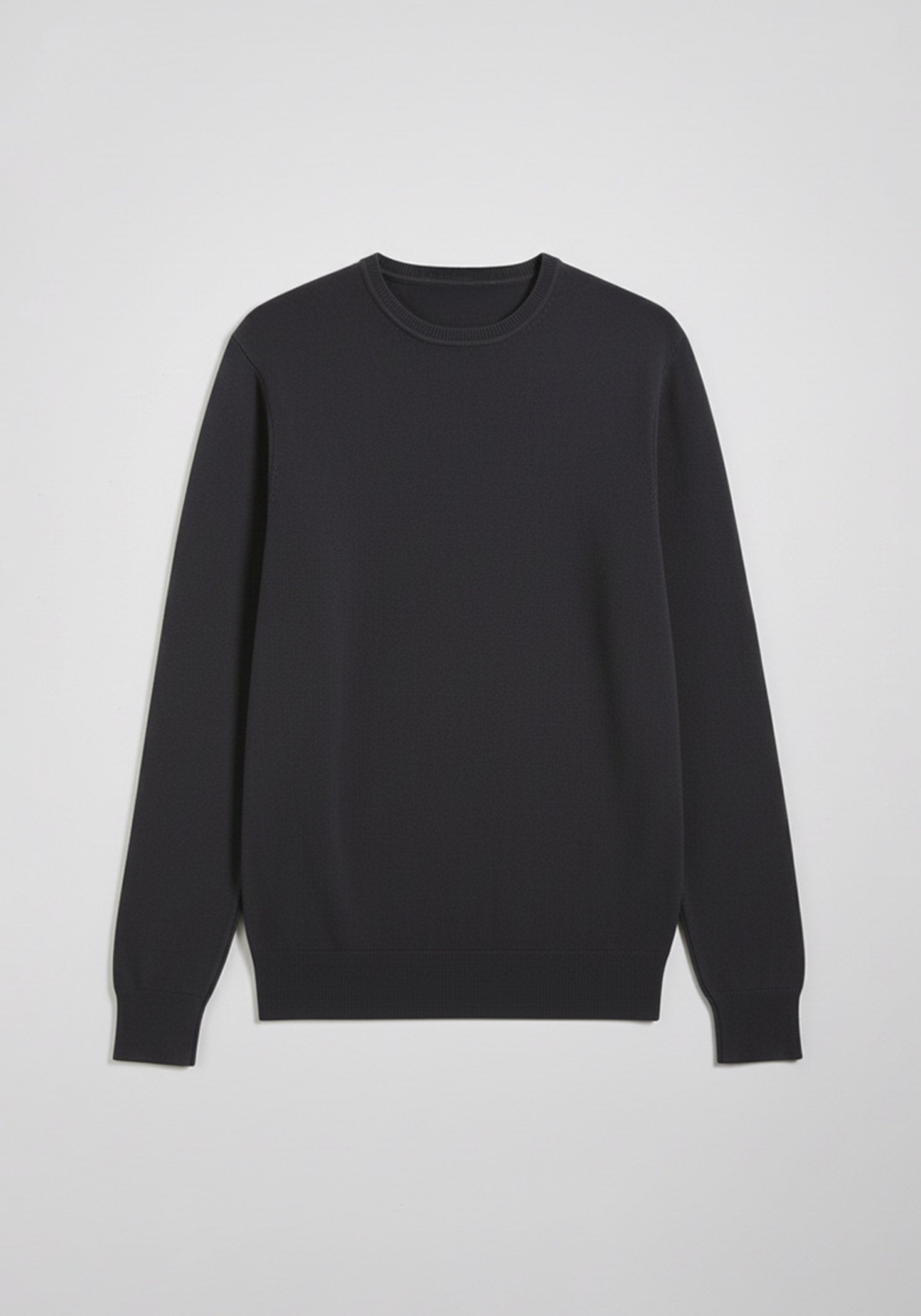 Maglia girocollo tinta unita|Colore:Blue