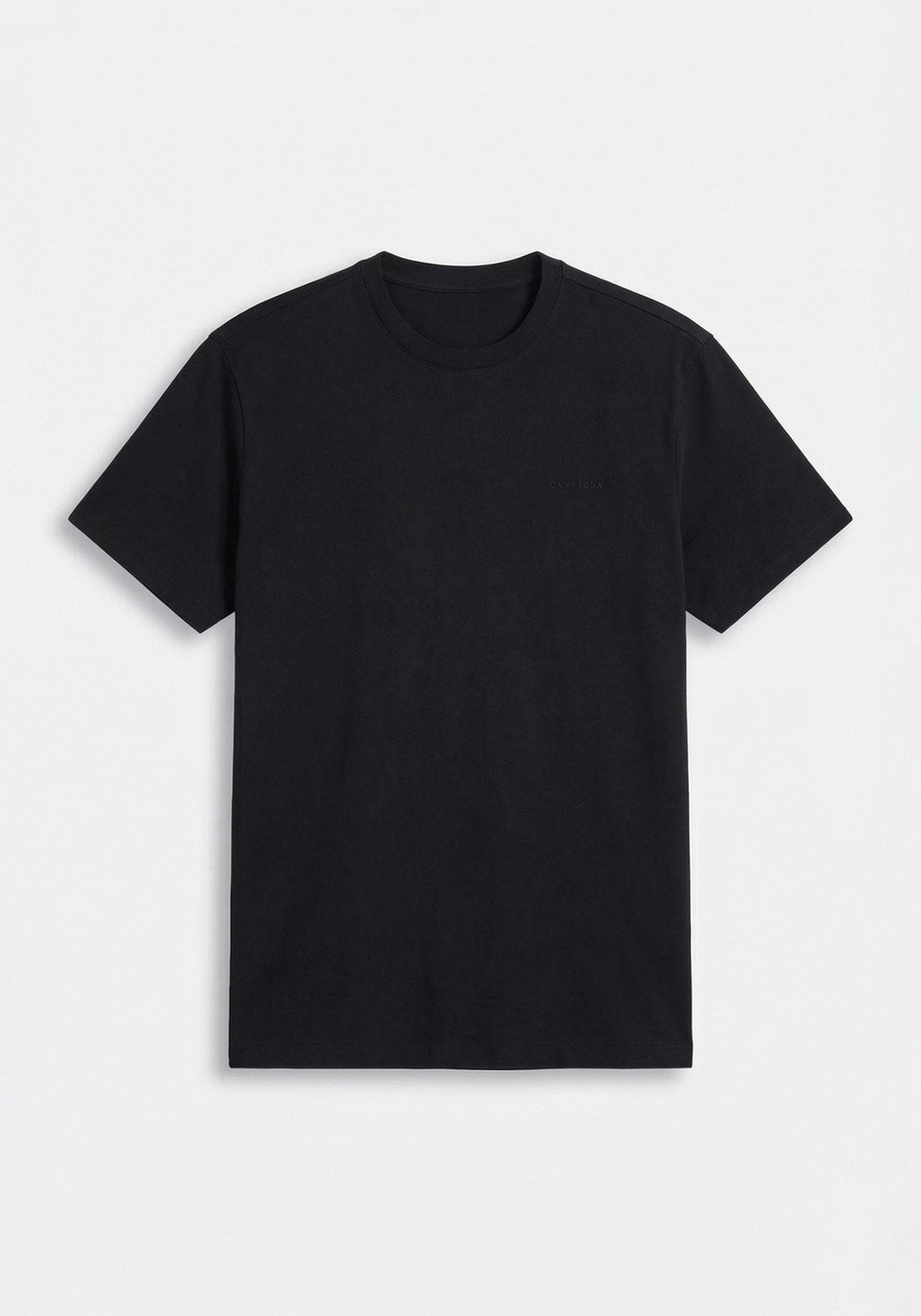 T-shirt elastica con stampa|Colore:Nero