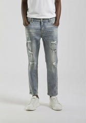 Jeans skinny fit con strappi|Colore:Jeans