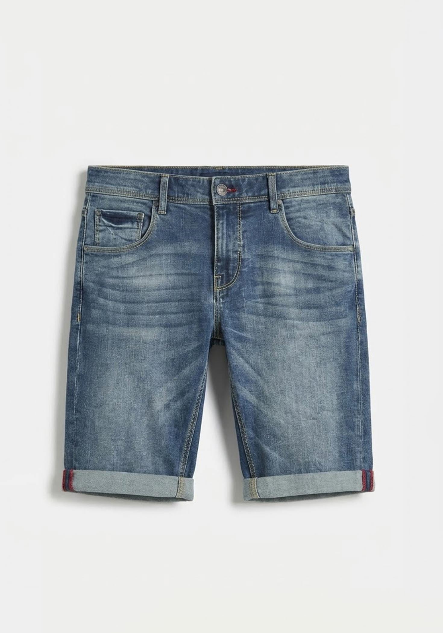 Bermuda di jeans slim fit|Colore:Jeans
