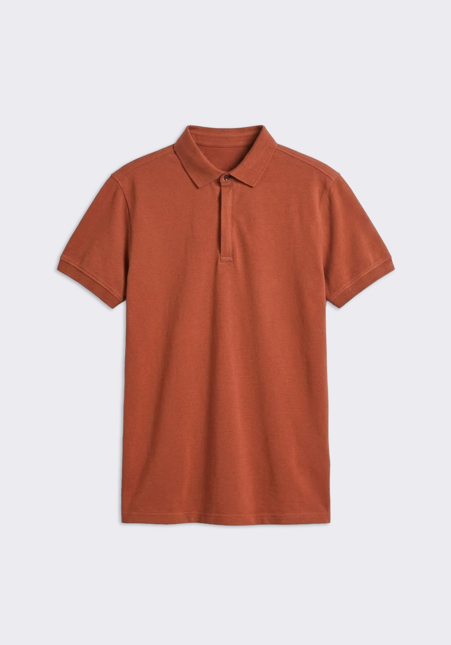 Polo con zip 100% cotone|Colore:Rame