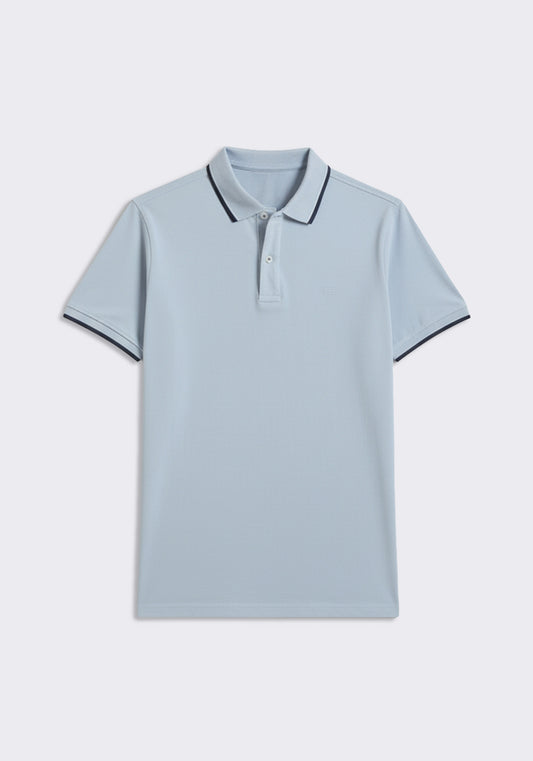 Polo 100% cotone|Colore:Cielo