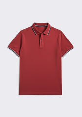 Polo 100% cotone|Colore:Bordeaux