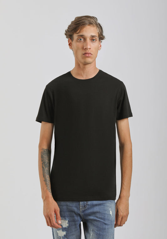 T-shirt basic 100% cotone|Colore:Nero