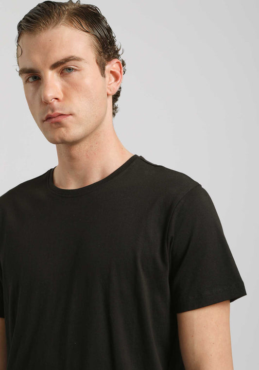 T-shirt basic 100% cotone|Colore:Nero