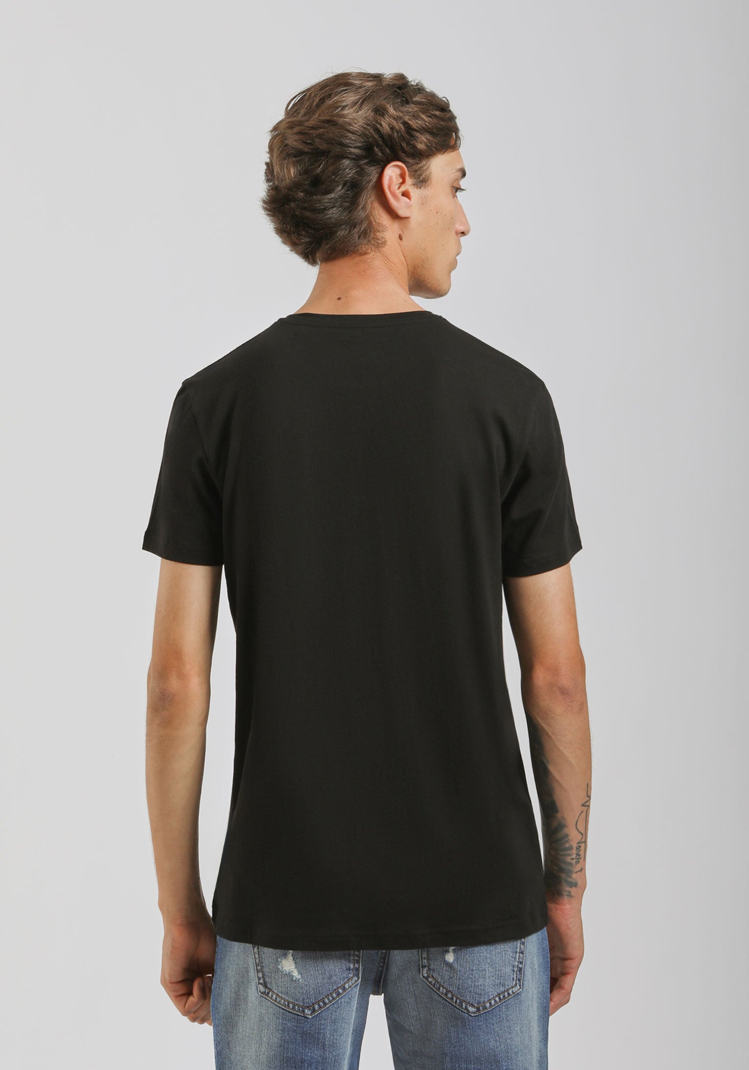 T-shirt basic 100% cotone|Colore:Nero