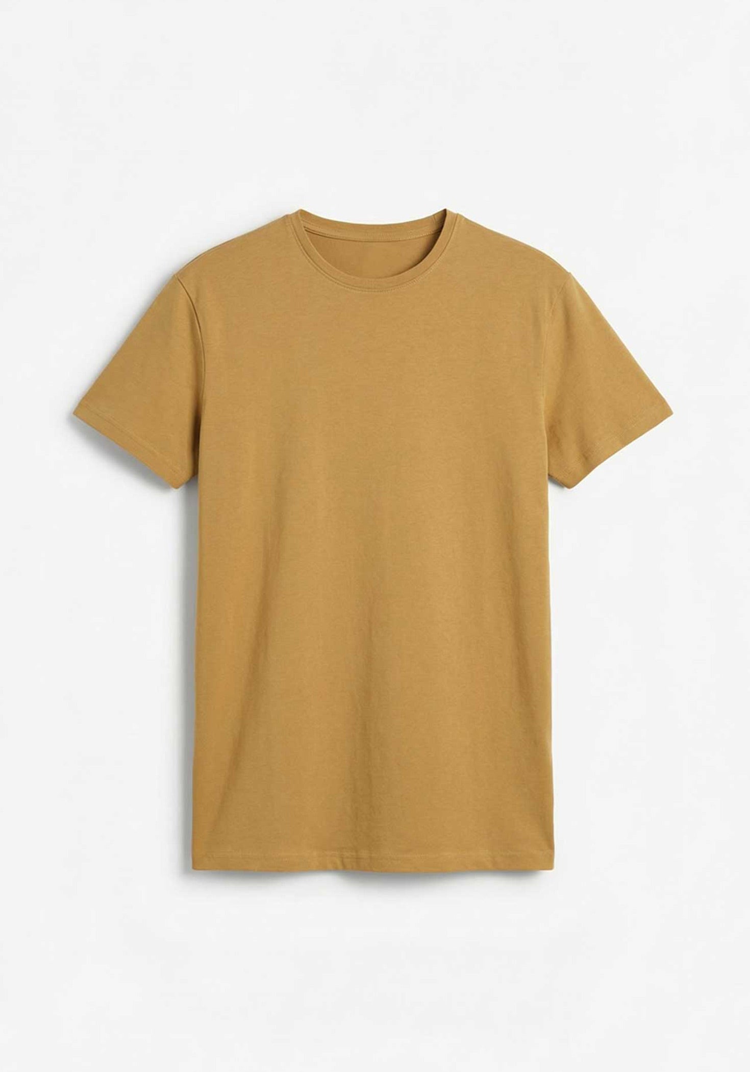 T-shirt basic 100% cotone|Colore:Ocra