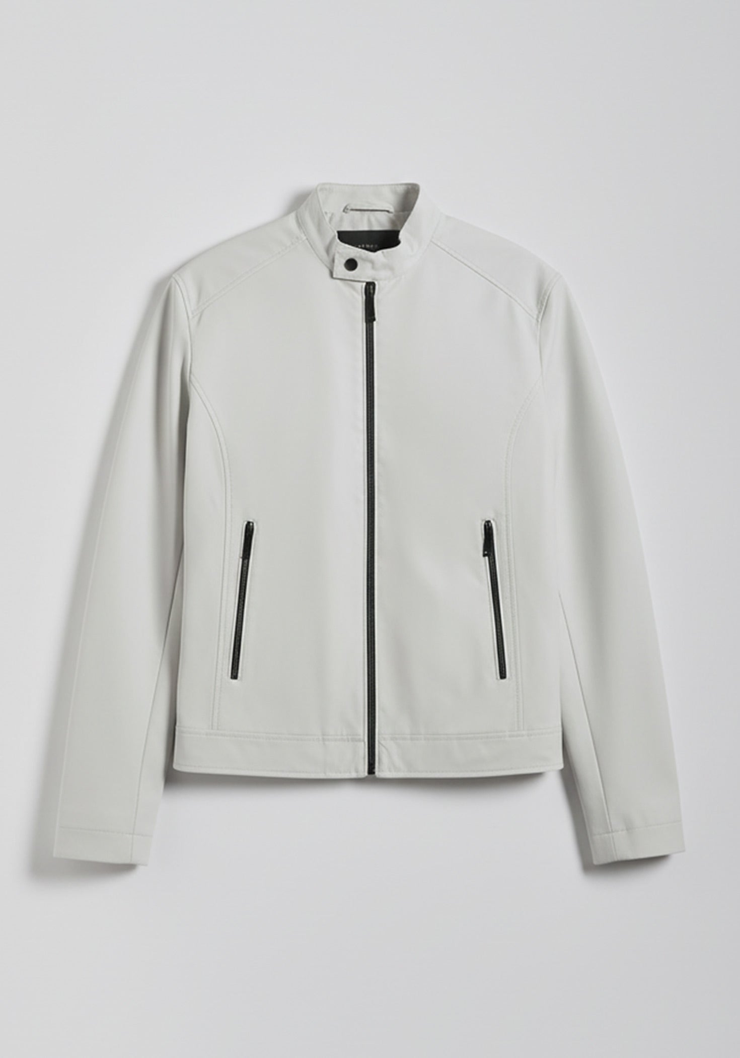 Giubbotto biker in tessuto tecnico|Colore:Off white