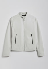 Giubbotto biker in tessuto tecnico|Colore:Off white