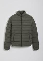 Giubbotto imbottito con collo lupetto|Colore:Militare