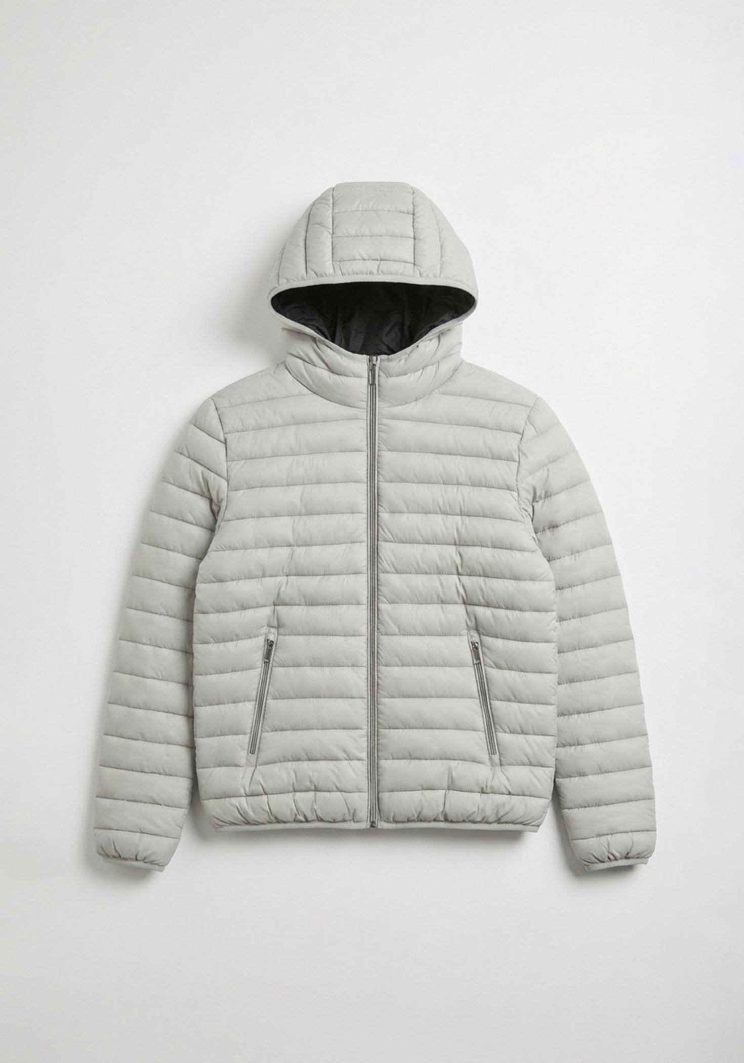 Giubbotto imbottito con cappuccio|Colore:Ghiaccio