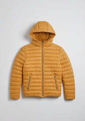 Giubbotto imbottito con cappuccio|Colore:Senape